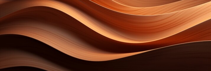 Wood artwork background – abstract wood texture with wave design forming a stylish harmonic background - 783250169