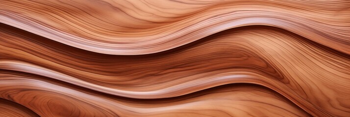 Wood artwork background – abstract wood texture with wave design forming a stylish harmonic background - 783250181