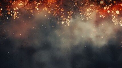 Abstract banner background with sparkling glitter on a blurred dark background with copy space - 783250198
