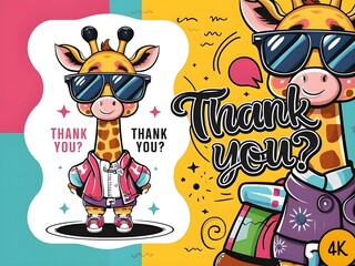 illustration of a thank you vector