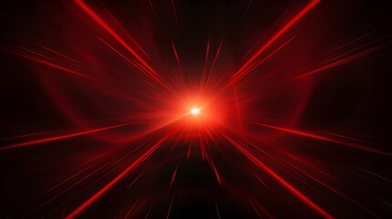 Radial red light through the tunnel glowing in the darkness for print designs templates,...