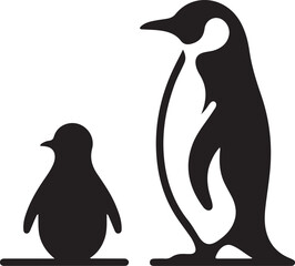simple silhouette of penguin (100).eps