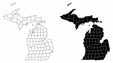 Michigan administrative maps