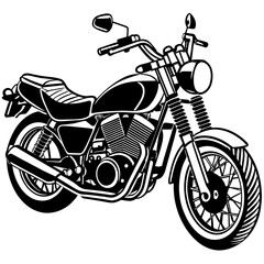 Motorcycle vector illustration isolated on white background 