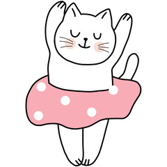 Cute cat dancing 