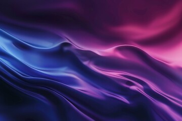 Obraz premium Abstract background with gradient blue and purple color waves of silk fabric