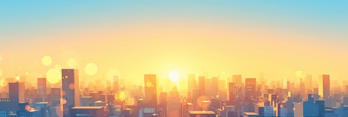 Cityscape bokeh, Blurred Photo, cityscape at twilight time. Blurred abstract city light background. panorama