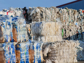 the waste is sorted for recycling of secondary raw materials.
