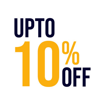10 percent discount, 10% off discount, discount tags, percent sign percentage interest rate, 10% sale discount savings symbol, discount offer, 10% off, up to 10% off, Vector Icon Design