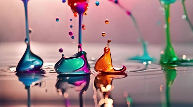 Experience the mesmerizing dance of color with high-quality footage of ink mixing in water, offering stunning visuals for creative projects