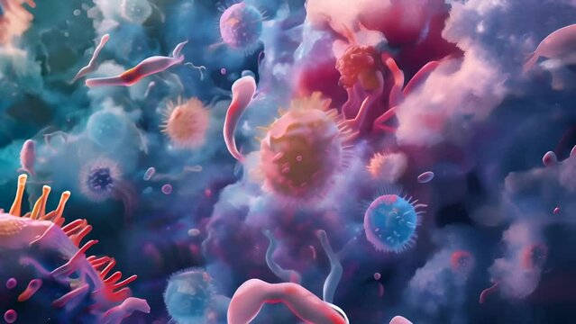 Viruses and bacteria are moving