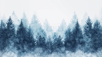 A group of trees standing in the snow. Suitable for winter themes