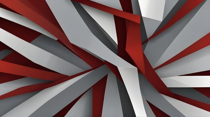 Abstract red white gray overlay design modern background .Generative AI