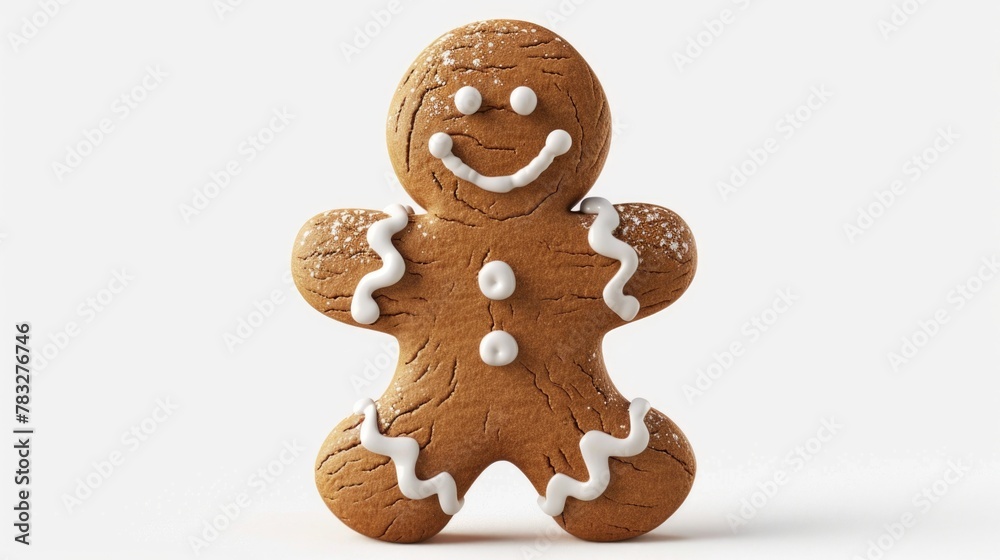 Poster A close-up image of a ginger man on a white background. Suitable for various design projects