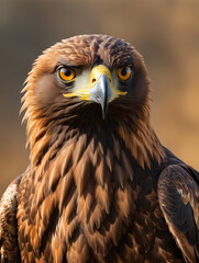 Obraz premium Golden eagle's mystical gaze