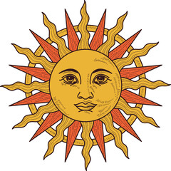 Sinhala Awrudu Sun PNG Image