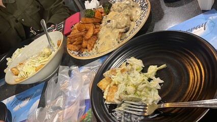 Plate Of Fried Chicken And French Fries