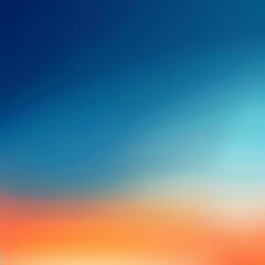 Blurry blue and orange sky