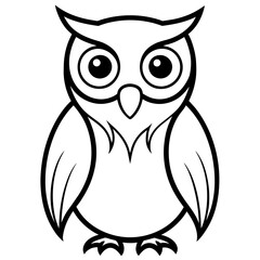 owl background vector illustration