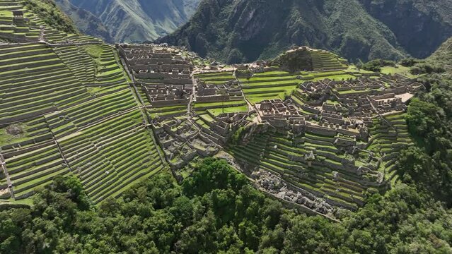 Machu Picchu, Peru. Aerial view
