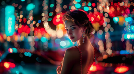 luxory escort girl in an elegant event