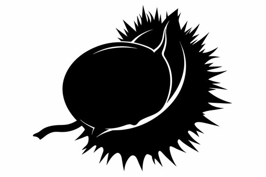 recommend clip art: chestnut silhouette black vector illustration