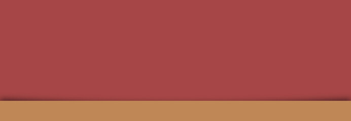 Fototapeta premium Banner para website, cor destaque moda. Barra para menu suspenso. Vermelho, marrom. Minimalista para utilização em hotsites, websites. 