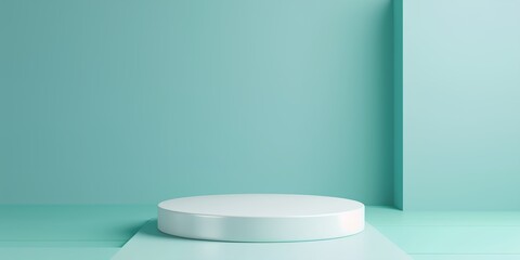 Round pedestal for product showcase