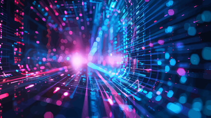 Fototapeta premium an abstract background with bright lights and lines