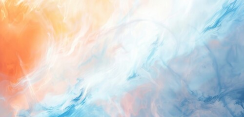 Soft Gradient Pastel Background with Orange and Blue Tones