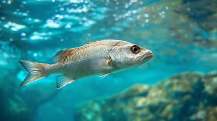 Naklejka premium sea fish underwater.