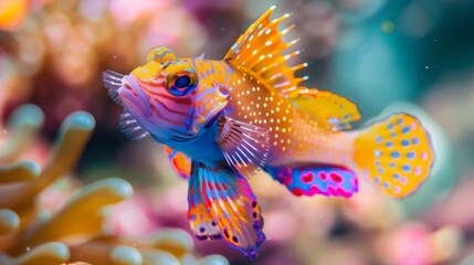 Fototapeta premium Undersea world. Fish in the sea.