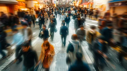 Poster Gente andando por la calle. Concepto de movimiento © VicPhoto