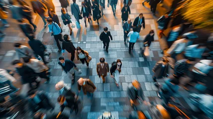 Poster Gente andando por la calle. Concepto de movimiento © VicPhoto