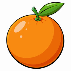 illustration of an orange