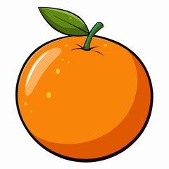 illustration of an orange
