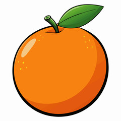 illustration of an orange