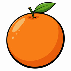 illustration of an orange