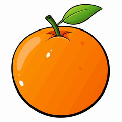 illustration of an orange