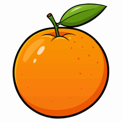 illustration of an orange