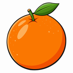 illustration of an orange
