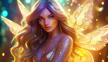 Cyberpunk Woman Portrait, Futuristic Anime Style, Video Game Character, Gaming, Gamer Graphics