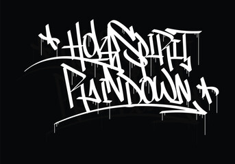 HOLY SPIRIT RAINDOWN graffiti tag style design