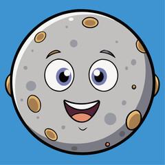 cartoon moon face