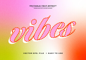 Gradient Dotted Text Effect - obrazy, fototapety, plakaty