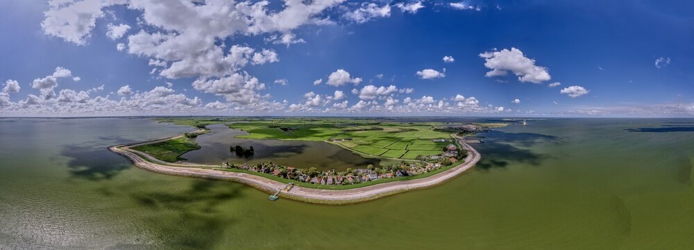 Netherlands seawall dike, climate adaptation resilience to rising seas