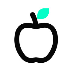 apple isolated on white