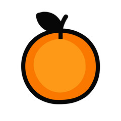 orange fruit illustration
