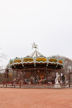 Carrousel in a park