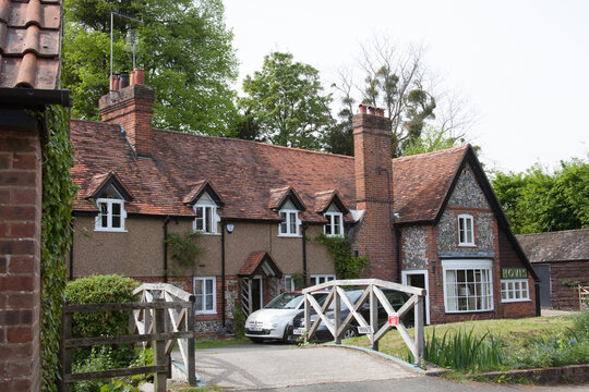 Views of the village of Hambleden, Buckinghamshire in the UK